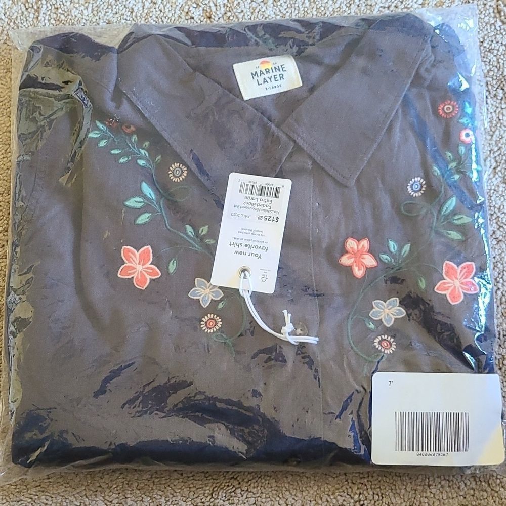 Marine Layer Aria Embroidered Relaxed Shirt - Picture 2 of 2